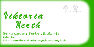 viktoria merth business card